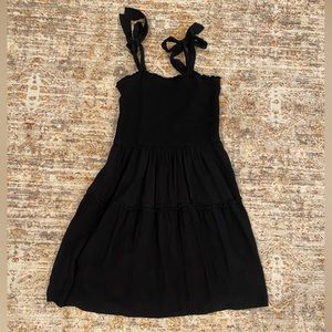 NWOT ZESICA Black Tired Mini Dress, size Medium